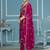 Voilet jaam cotton handwork dress material with dupatta