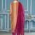 Multi simmer handwork dress material with dupatta