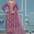 Purple roman cotton silk sequins dress material with dupatta