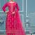 Pink roman cotton silk sequins dress material with dupatta
