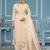White viscose organza sequins dress material with dupatta