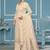 White viscose organza sequins dress material with dupatta