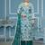 Multi organza banarasi handwork dress material with dupatta