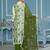 Multi organza banarasi handwork dress material with dupatta