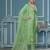 Light green roman cotton silk sequins dress material with dupatta