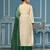 Multi viscose banarasi handwork dress material with dupatta