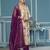 Multi viscose banarasi handwork dress material with dupatta