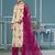Multi viscose banarasi handwork dress material with dupatta