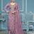 Levender viscose organza sequins dress material with dupatta