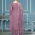 Levender viscose organza sequins dress material with dupatta