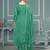 Light green viscose organza sequins dress material with dupatta