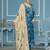 Blue banarasi viscose weaving dress material with dupatta