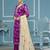 Purple banarasi viscose weaving dress material with dupatta