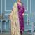 Purple banarasi viscose weaving dress material with dupatta