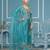 Sky blue roman cotton silk embroidery dress material with dupatta