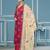 Pink viscose organza sequins dress material with dupatta