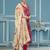 Pink viscose organza sequins dress material with dupatta