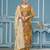 Mustered viscose organza sequins dress material with dupatta