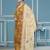 Mustered viscose organza sequins dress material with dupatta
