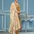 Mustered viscose organza sequins dress material with dupatta