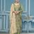 Light green viscose organza sequins dress material with dupatta