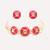 Gold plated red stone kundan choker necklace set