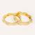 Gold plated green stone kundan bangles