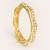 Gold plated green stone kundan bangles