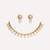Gold plated kundan necklace set