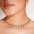 Gold plated kundan necklace set