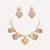 Two toned choker necklace set