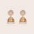 Gold plated kundan jhumkas