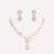 Gold plated kundan necklace set