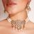 Two toned pearl choker necklace set
