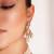 Two toned pearl choker necklace set