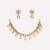 Gold plated kundan necklace set