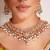 Gold plated kundan necklace set