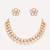 Gold plated kundan choker necklace set