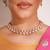 Gold plated kundan choker necklace set