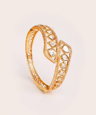 Gold plated kundan bracelet 3