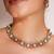 Gold plated zircon necklace set