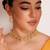 Gold plated kundan choker necklace set