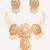 Gold plated kundan pearl necklace set