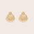 Gold plated kundan chandbali earrings