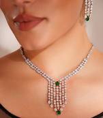 Silver plated necklace set