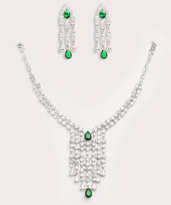 Silver plated necklace set 2