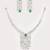 Silver plated necklace set
