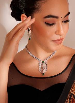Silver plated necklace set 3