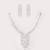 Silver plated necklace set