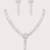 Silver plated necklace set